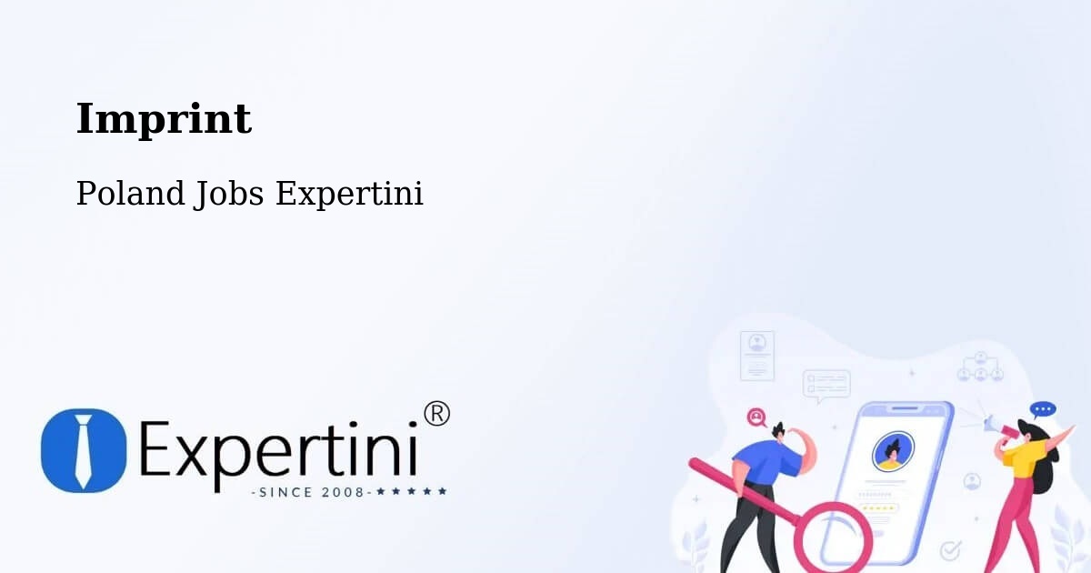 Imprint – Goleszów - Poland Jobs Expertini